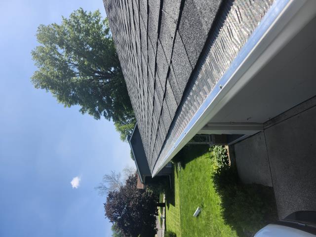 I completed a comprehensive roof replacement, installing new shingles and ensuring a watertight seal. Additionally, I installed brand-new gutters and downspouts, along with gutter protection to prevent debris buildup.