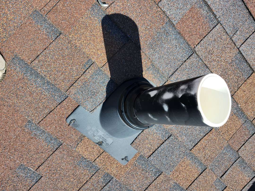 The Townhom association contacted our team for a roofing issue. Upon inspection, we identified leaks in the kitchen ceiling. A thorough examination revealed that a pipe jacket had split, causing the leaks. We swiftly addressed the problem by repairing the split pipe jacket. To ensure a long-lasting solution, we added a rubber donut to seal the pipe flashing. This simple maintenance task effectively resolved the issue, and the ceiling is now secure and leak-free. Our team's prompt and efficient work ensured the problem was fixed quickly, restoring pea