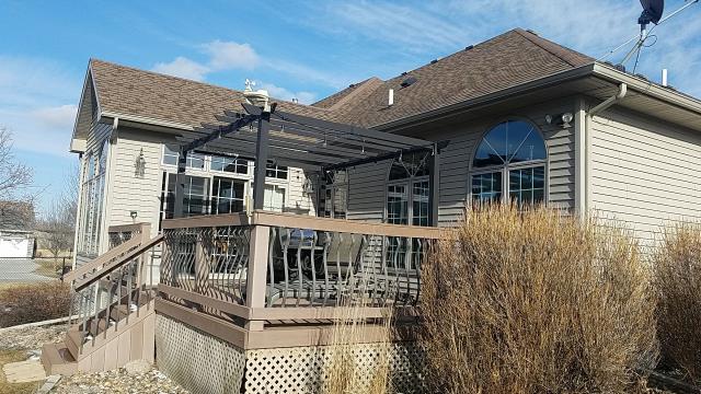 For this home in Johnston, IA, we installed a brand-new roof and completed repairs to the gutters, siding, and fascia, leaving the exterior refreshed and well-protected.