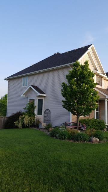 We completed a full roof and gutter replacement on this Johnston, IA home, providing lasting protection, improved drainage, and a clean, seamless finish.