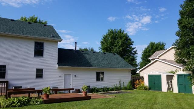 This Ames, IA home received a complete roof replacement, including removal of the existing materials and a thorough inspection before installing a new, high-quality roofing system for lasting protection.
