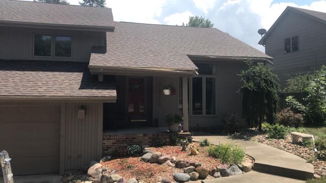 We completed a full roof replacement on this home in West Des Moines, IA, along with the installation of new gutters and properly connected downspouts to ensure efficient water drainage and long-lasting protection.