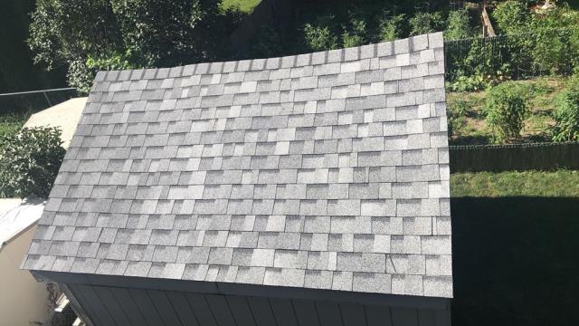 We completed a full roof replacement on the home, garage, and shed in Polk City, IA, installing high-quality materials to provide lasting durability, protection, and a consistent finish across all three structures.