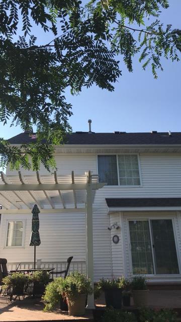 We upgraded this Urbandale, IA home with a complete roof replacement, along with new gutters and downspouts to improve water drainage and provide lasting protection against the elements.
