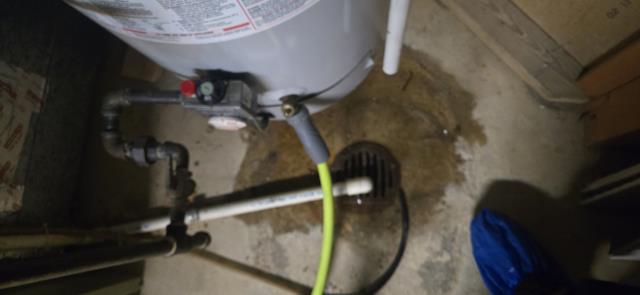 Estimate to replace leaking water heater.