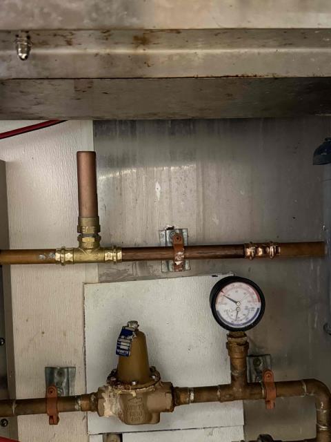 Installed hammer arrestor at commercial restaurant.
