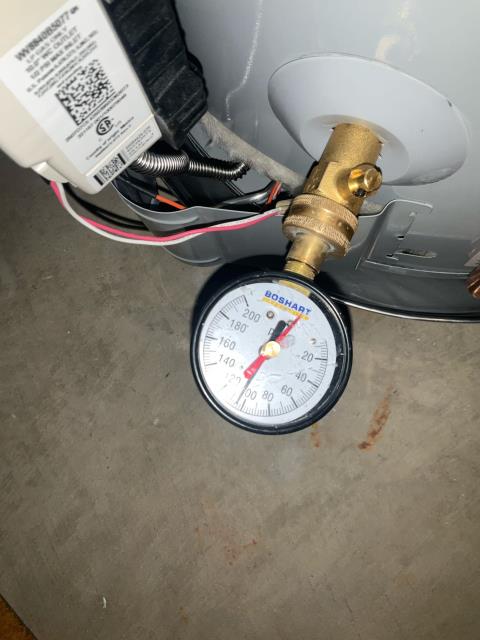 Replaced water heater.