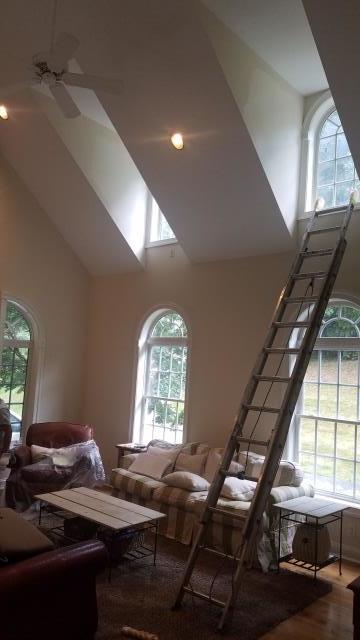 Painted Interior family room, kitchen, bedroom and great room. Great customer to work with in Woodbine, MD.