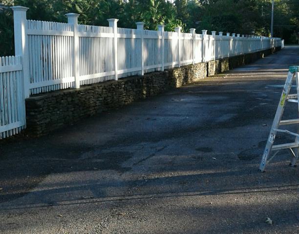 Freshly power washed fencing, ready for paint!