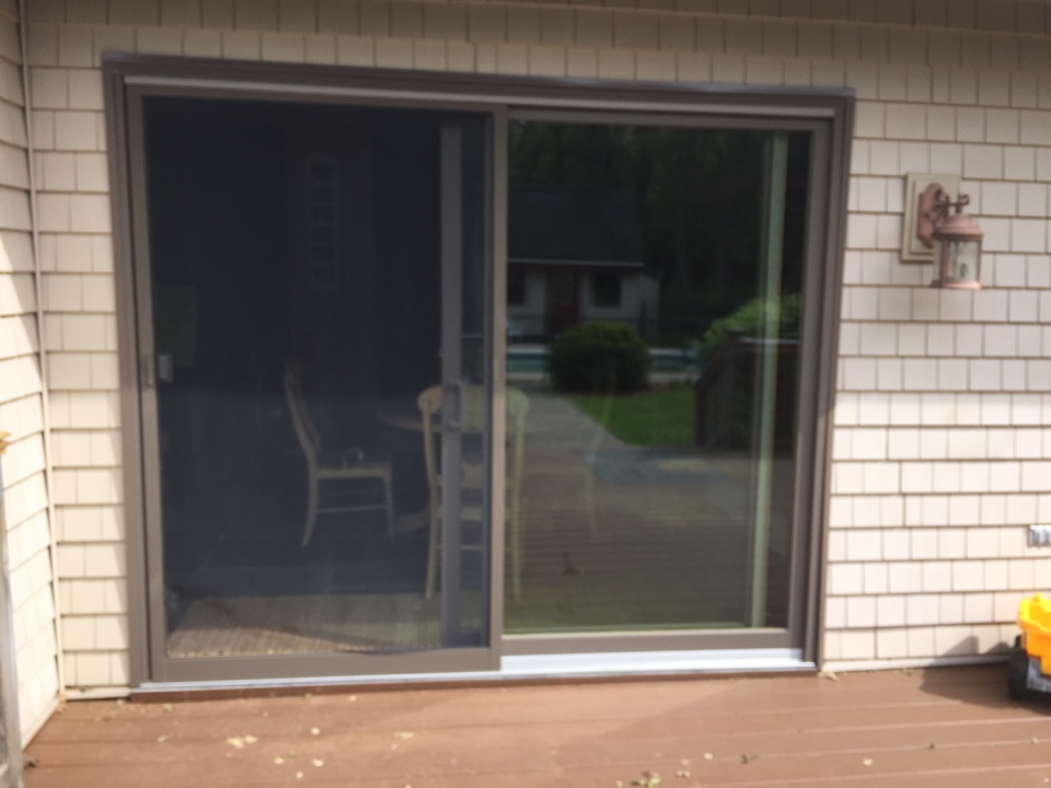 Shrewsbury, MA - Renewal by Andersen Boston change out interlock weatherstripping on patio door Shrewsbury, MA - Renewal by Andersen Boston change out interlock weatherstripping on patio door