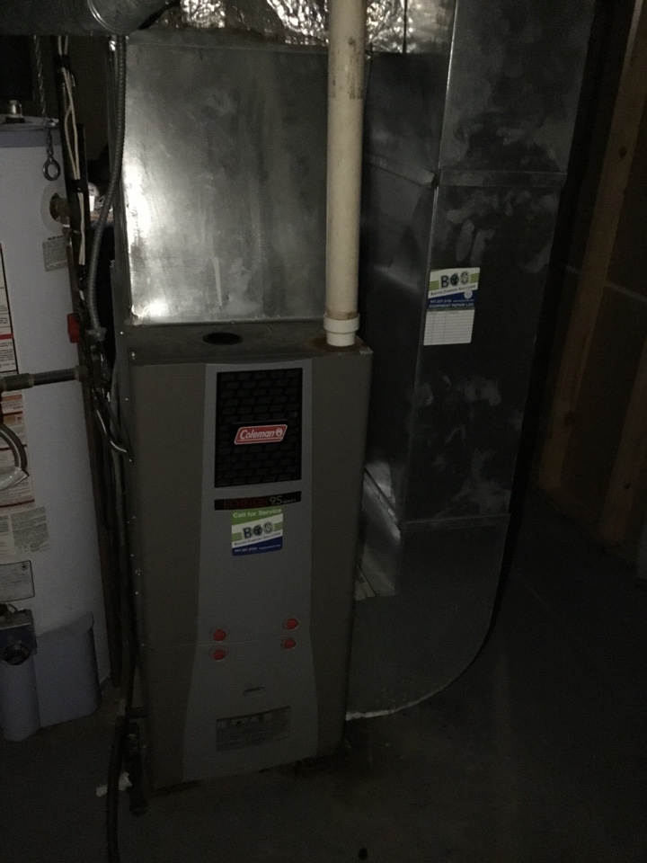 Coleman furnace maintenance no repair