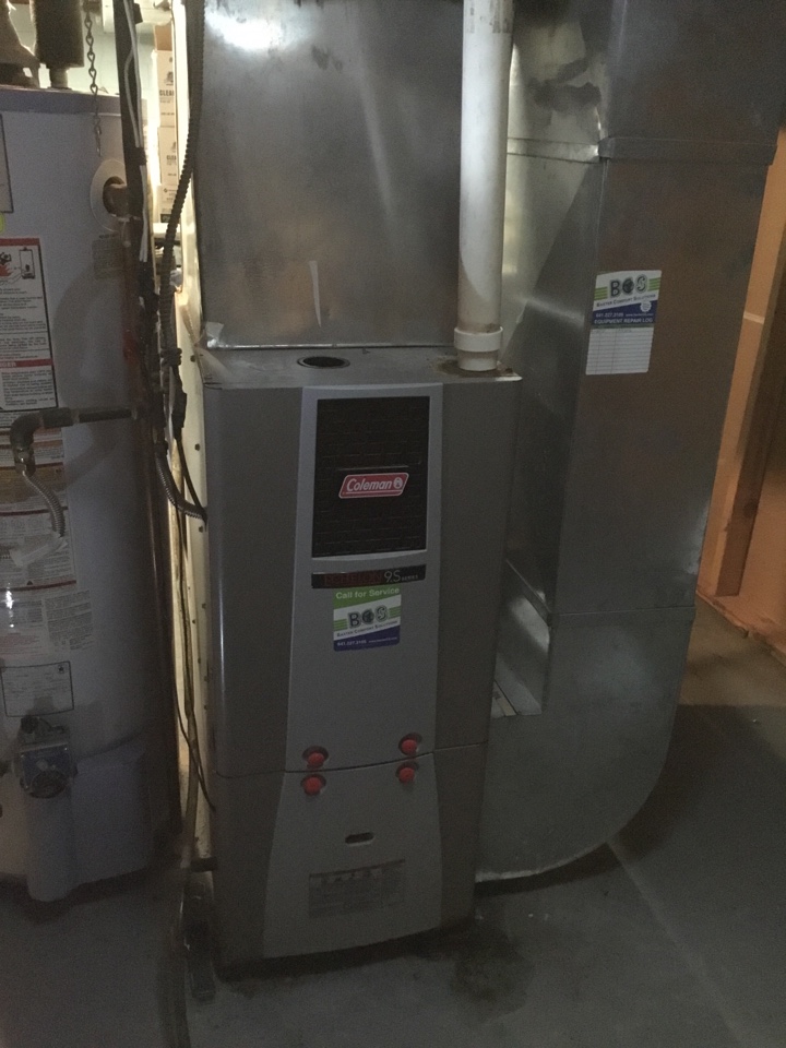 Coleman furnace maintenance no repair 