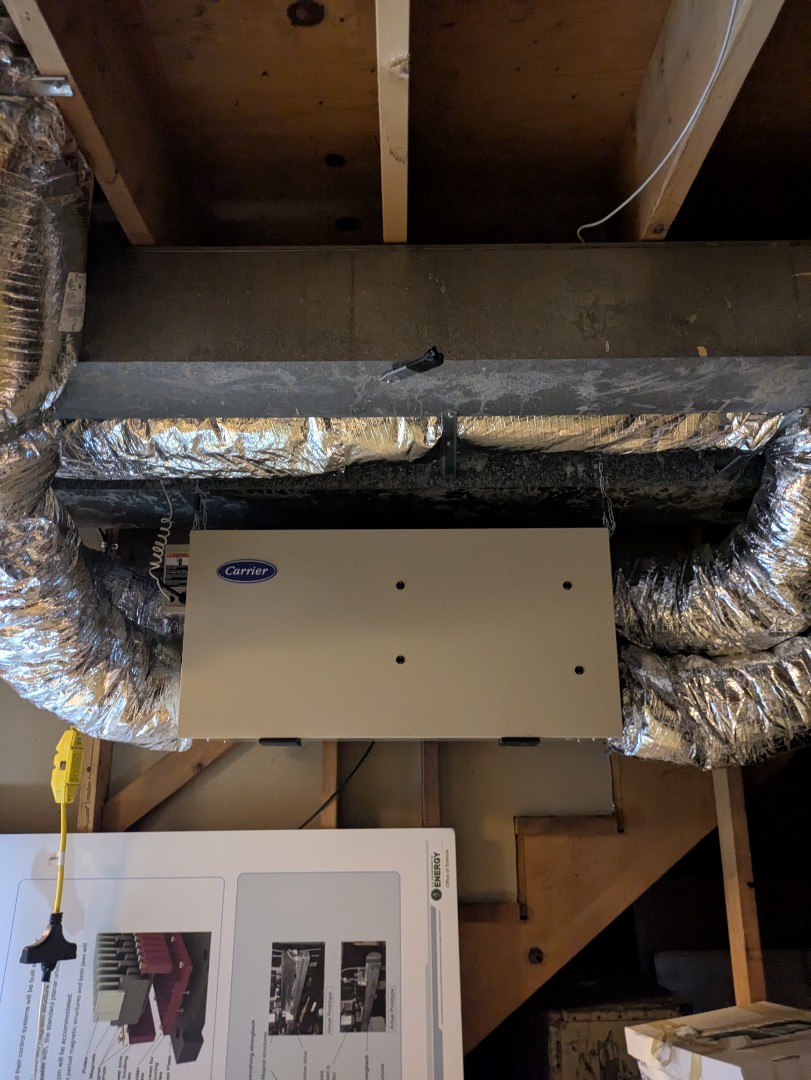 Willowbrook, IL - performing summer maintenance on a Bryant high efficiency system with an erv system Willowbrook, IL - performing summer maintenance on a Bryant high efficiency system with an erv system