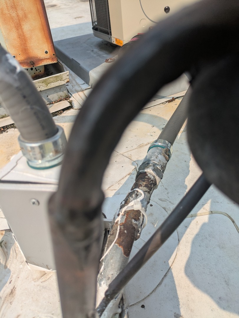 searched and repaired leak in new system searched and repaired leak in new system