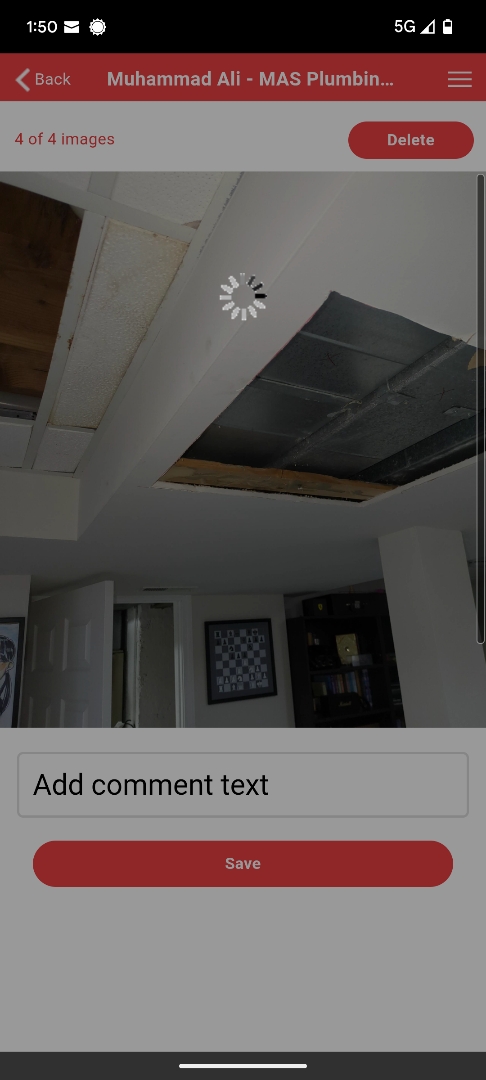 pricing out a ductwork removed and replaced for repairs 