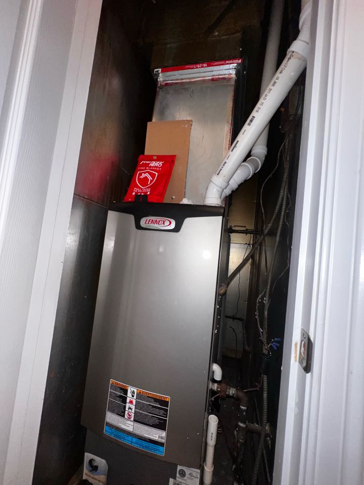 Elk Grove Village, IL - Performing annual furnace maintenance check. Checking flame rectification. Taking heat rise. Elk Grove Village, IL - Performing annual furnace maintenance check. Checking flame rectification. Taking heat rise.