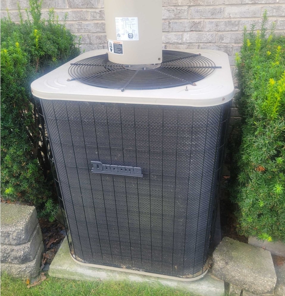 Bloomingdale, IL - Cleaning and testing the older air conditioning unit. Checking it's operation and the equipments efficiency. making recommendations on how to improve air quality in the home. Bloomingdale, IL - Cleaning and testing the older air conditioning unit. Checking it's operation and the equipments efficiency. making recommendations on how to improve air quality in the home.