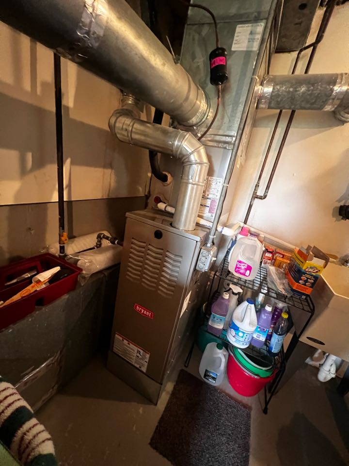 Wood Dale, IL - Performing annual furnace clean & check. Replacing humidifier pad. Cleaning out dryer vent. Wood Dale, IL - Performing annual furnace clean & check. Replacing humidifier pad. Cleaning out dryer vent.