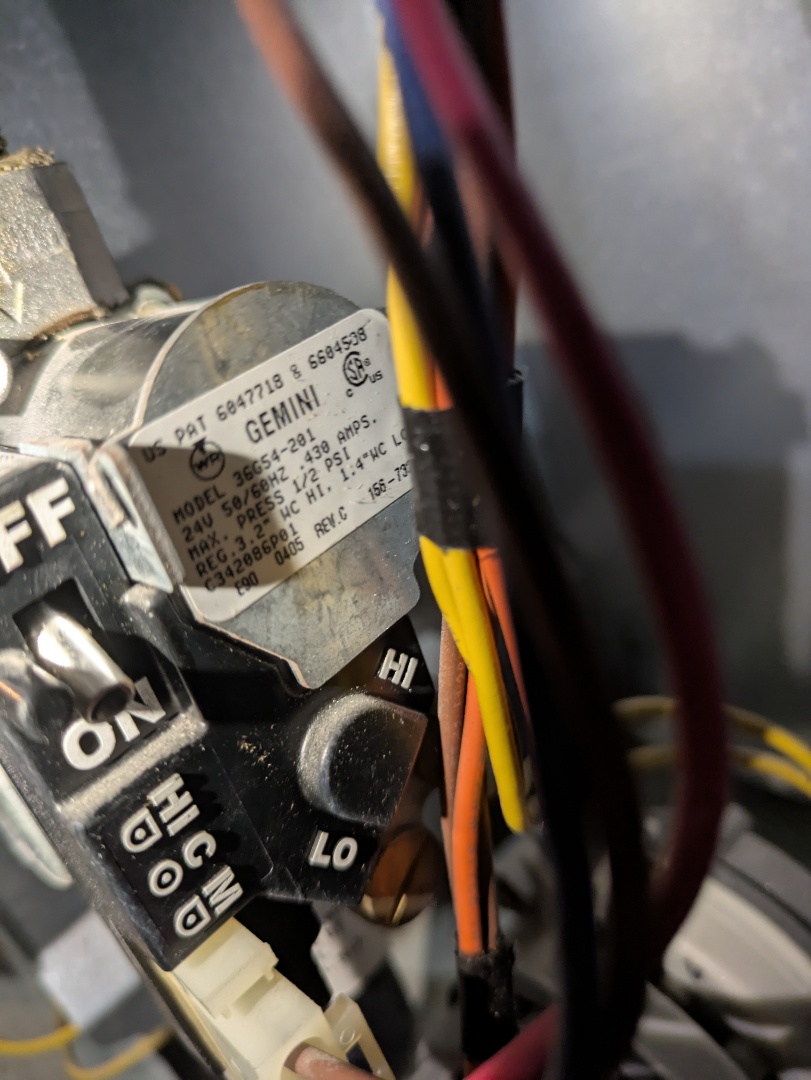 replacing bad gas valve on an American standard system 