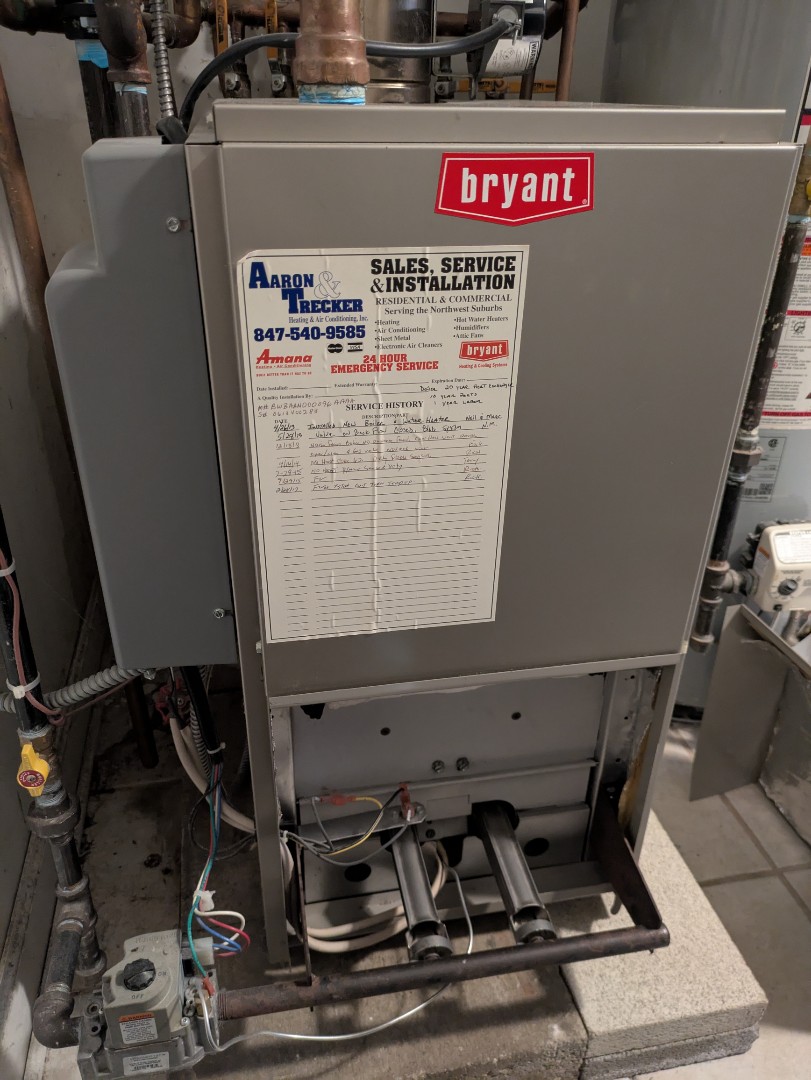 performing maintenance on a Bryant boiler system  performing maintenance on a Bryant boiler system