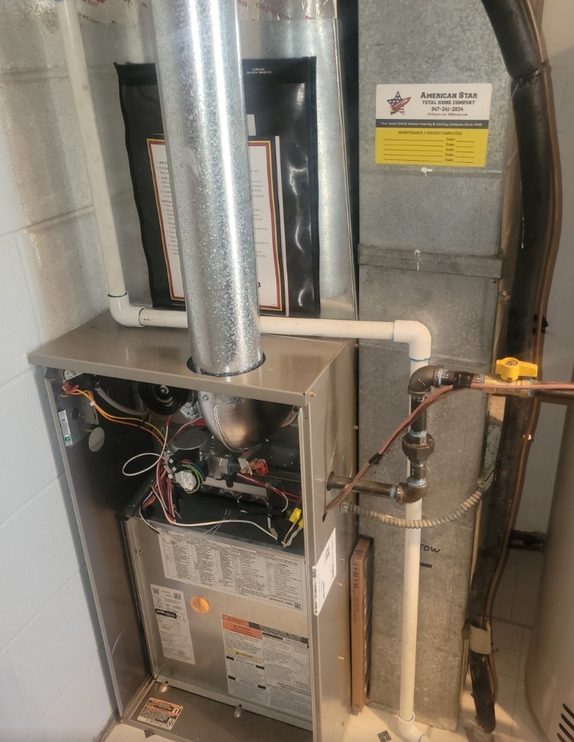 Bloomingdale, IL - Completing the furnace preventive maintenance on the furnace. Cleaning the unit and testing the operation.  Making recommendations on how to improve air quality in the home. Bloomingdale, IL - Completing the furnace preventive maintenance on the furnace. Cleaning the unit and testing the operation.  Making recommendations on how to improve air quality in the home.