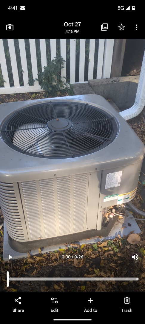 Glen Ellyn, IL - checking out a new noisy Rheem unit making sure nothing is wrong 1 yr old Glen Ellyn, IL - checking out a new noisy Rheem unit making sure nothing is wrong 1 yr old