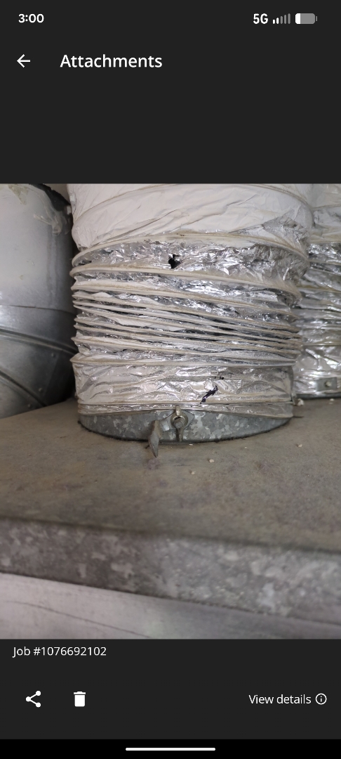 adjusted dampers in customer HVAC system 