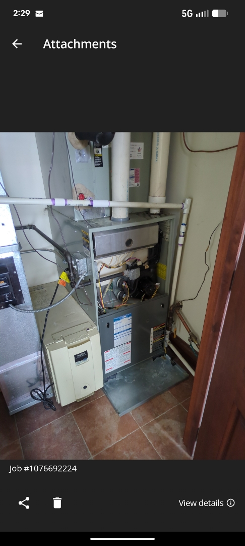 performing maintenance on two high efficiency trane systems, also repairing humidifier and performing maintenance 