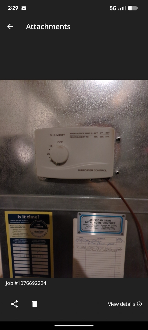 performing maintenance on two high efficiency trane systems, also repairing humidifier and performing maintenance 