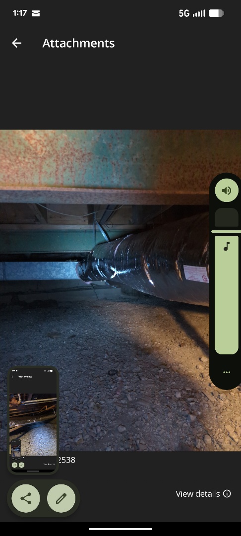 replaced bad ductwork in crawl space 