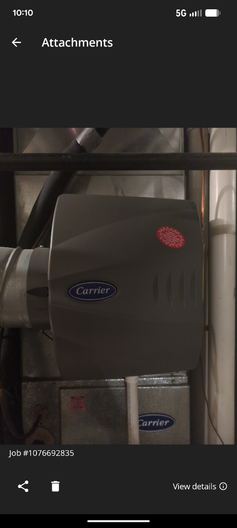 repairing large bypass humidifier and tankless water heater commission 