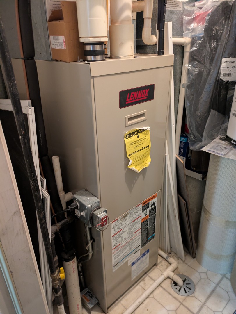 repairing blower on old Lennox furnace 