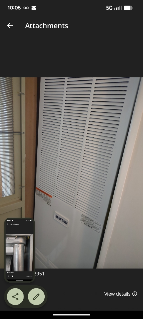 stopping a buzzing noise on a new Maytag park home unit