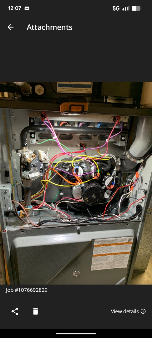 commissioning new high efficiency Amana heat pump system 