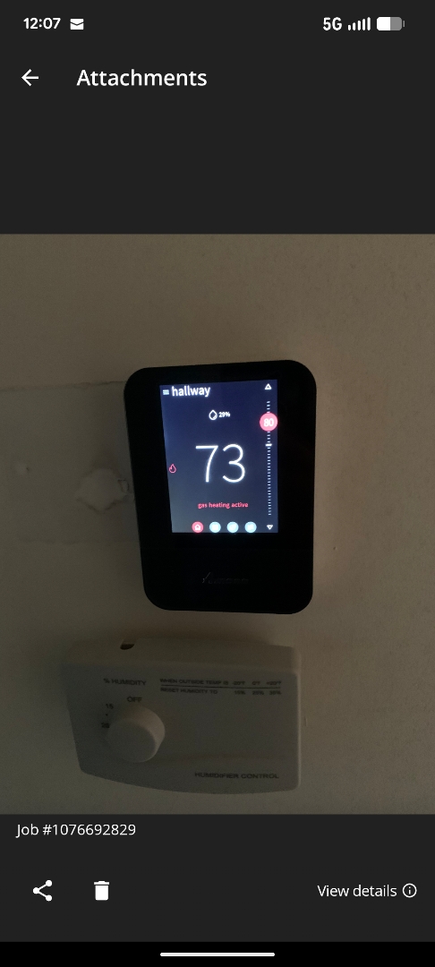 commissioning new high efficiency Amana heat pump system 