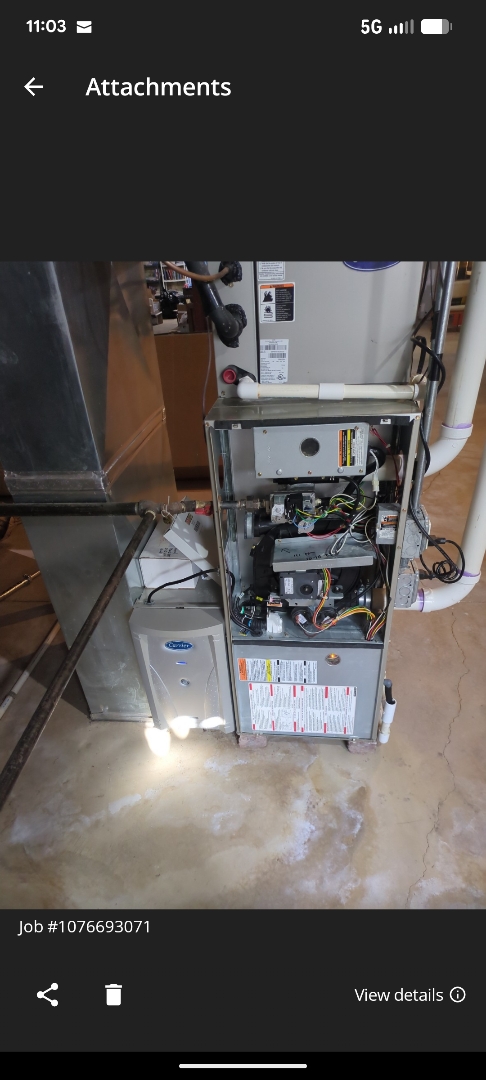 performing maintenance on a high efficiency Bryant system and generac generator 