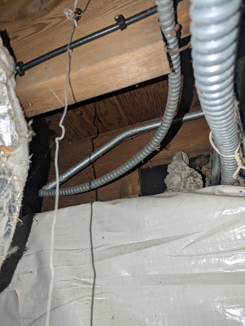 looking and giving estimate on gas line and ductwork repair 