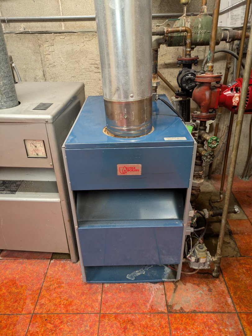 replacing a bad bearing assembly on boiler system 