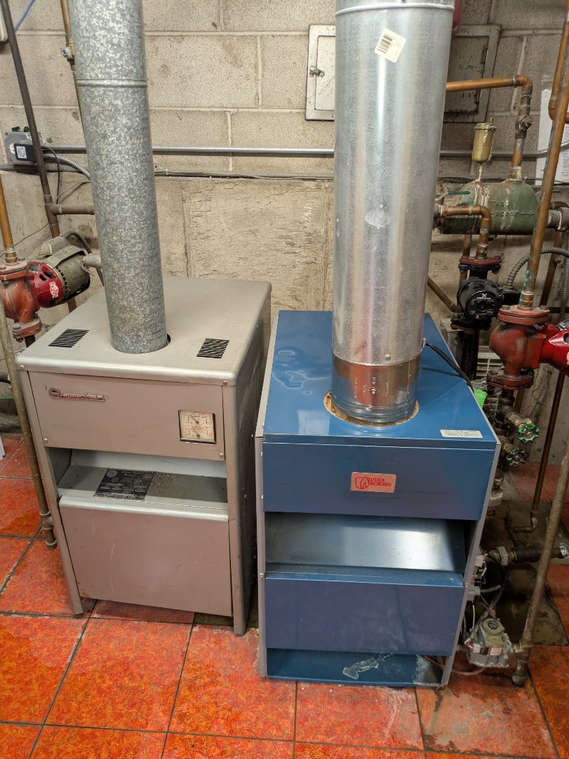 replacing a bad bearing assembly on boiler system 