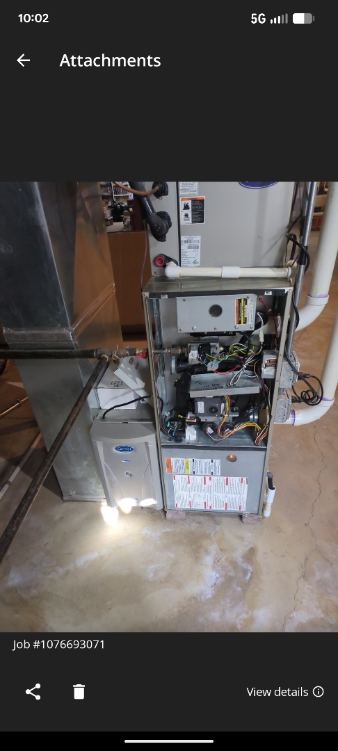 performing maintenance on a high efficiency Carrier system with iaq 