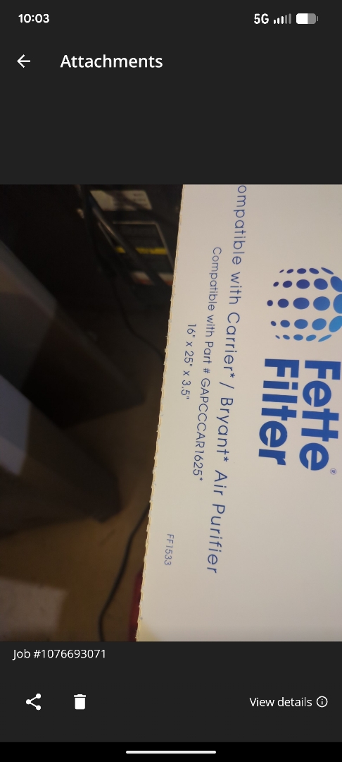 performing maintenance on a high efficiency Carrier system with iaq 