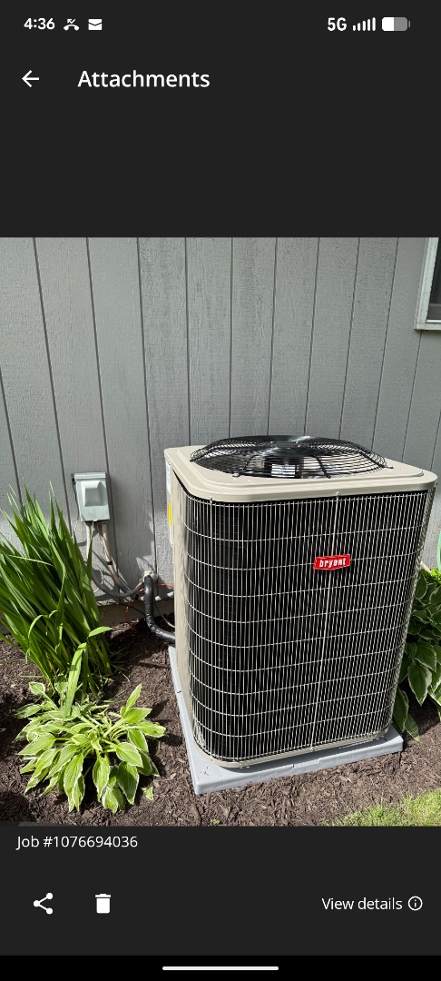 installing brand new Bryant system 