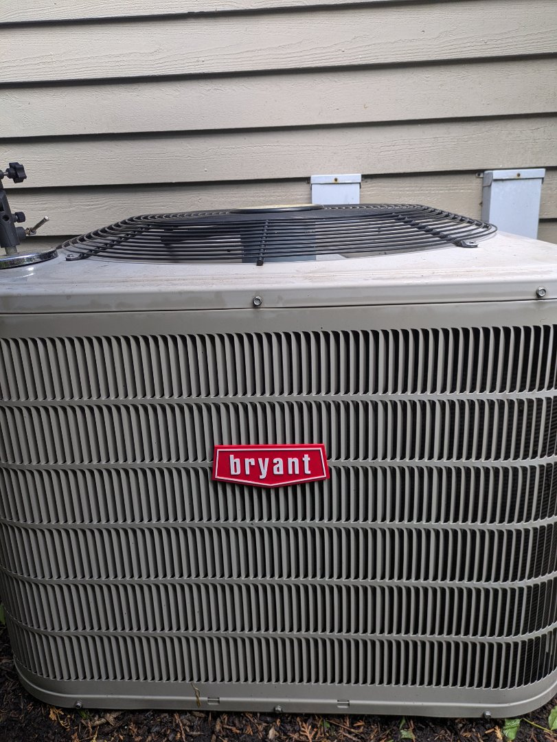 performing maintenance on two high efficiency Bryant system and changing filters 