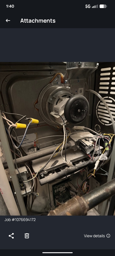 performing a super duct cleaning, dryer vent and furnace cleaning 