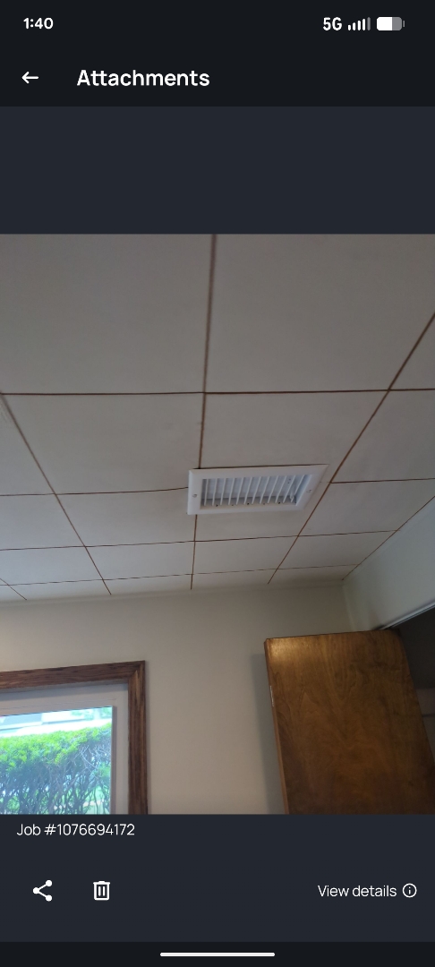 performing a super duct cleaning, dryer vent and furnace cleaning 