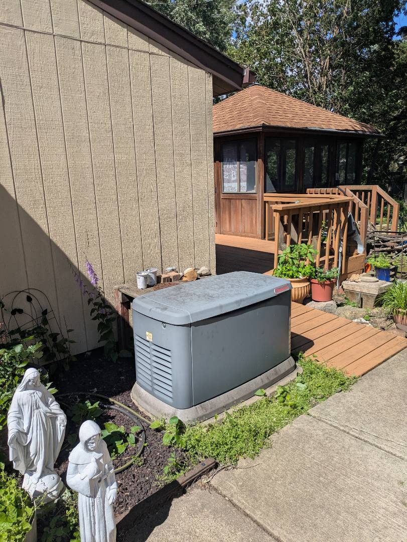 performing maintenance on a American standard system and generac generator 