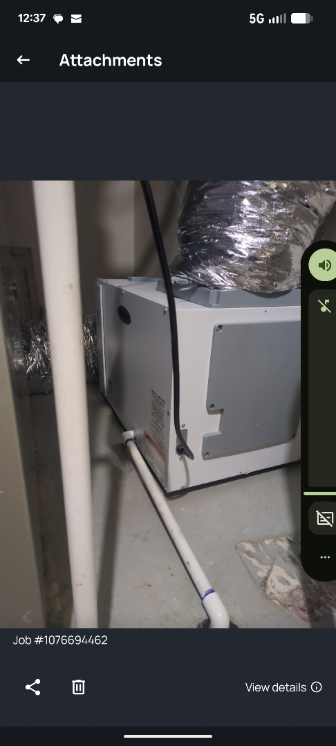 installing a New April air whole house dehumidifier, connecting and testing 