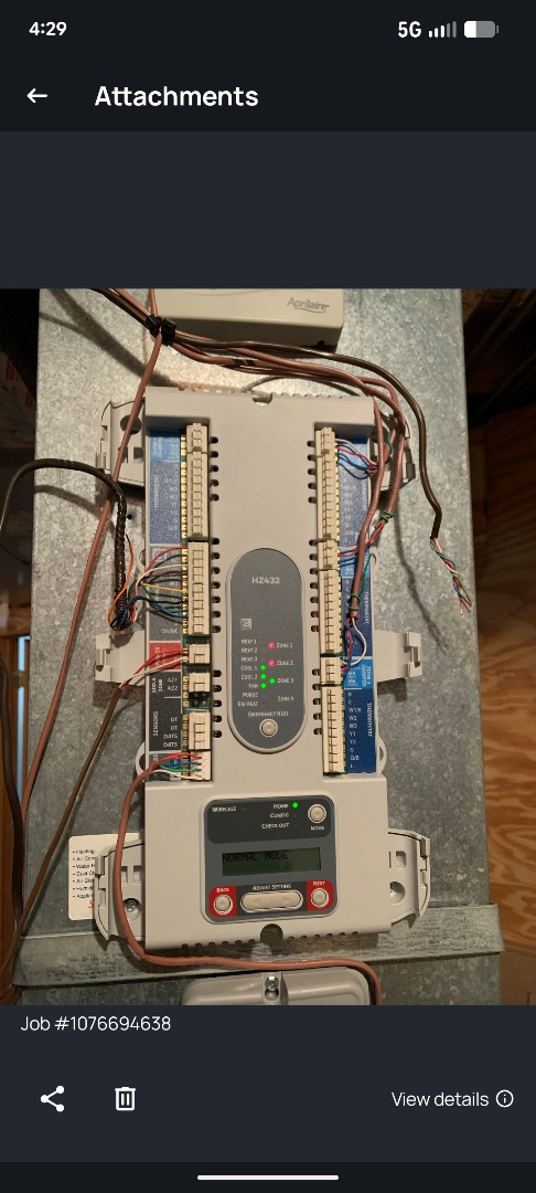 repairing and working on a honeyweyZone system 