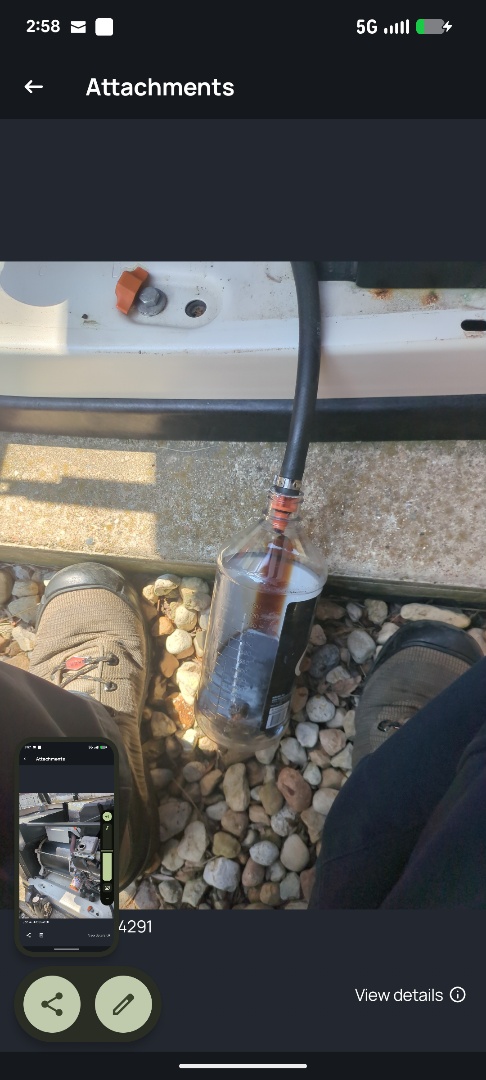 performing generator maintenance and oil change 
