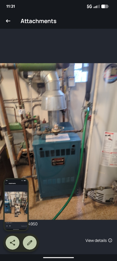 performing maintenance on three boilers, two newer and one really old one